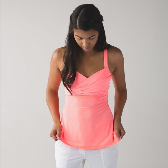 lululemon athletica Tops - LULULEMON | Wrap It Up Tank Top in Grapefruit Women’s Size 10